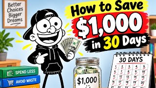 How to Save $1,000 in 30 Days 💰 | Simple Money-Saving Challenge