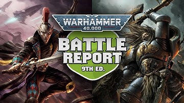 Harlequins vs Space Wolves Warhammer 40k 9th Edition Battle Report Ep 289