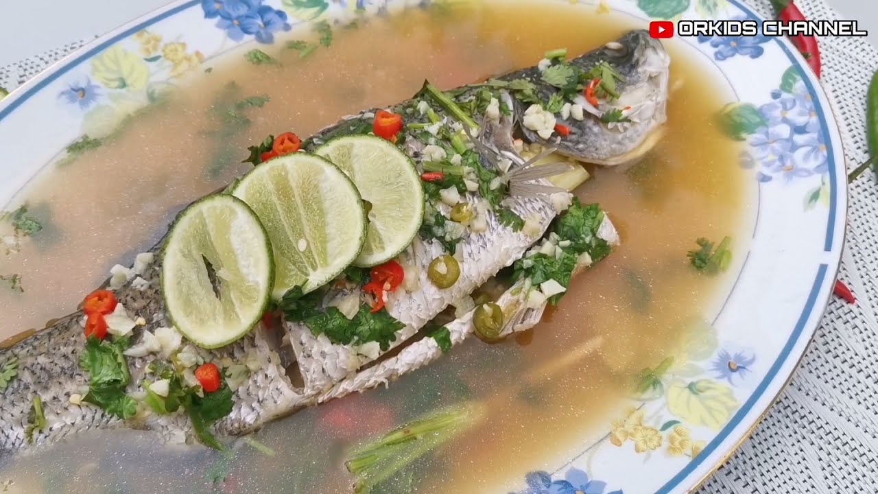 Siakap Stim Limau Tanpa Pengukus | Tiru Cara Restoren @Tips Ikan Tidak Hancur #orkidschannel