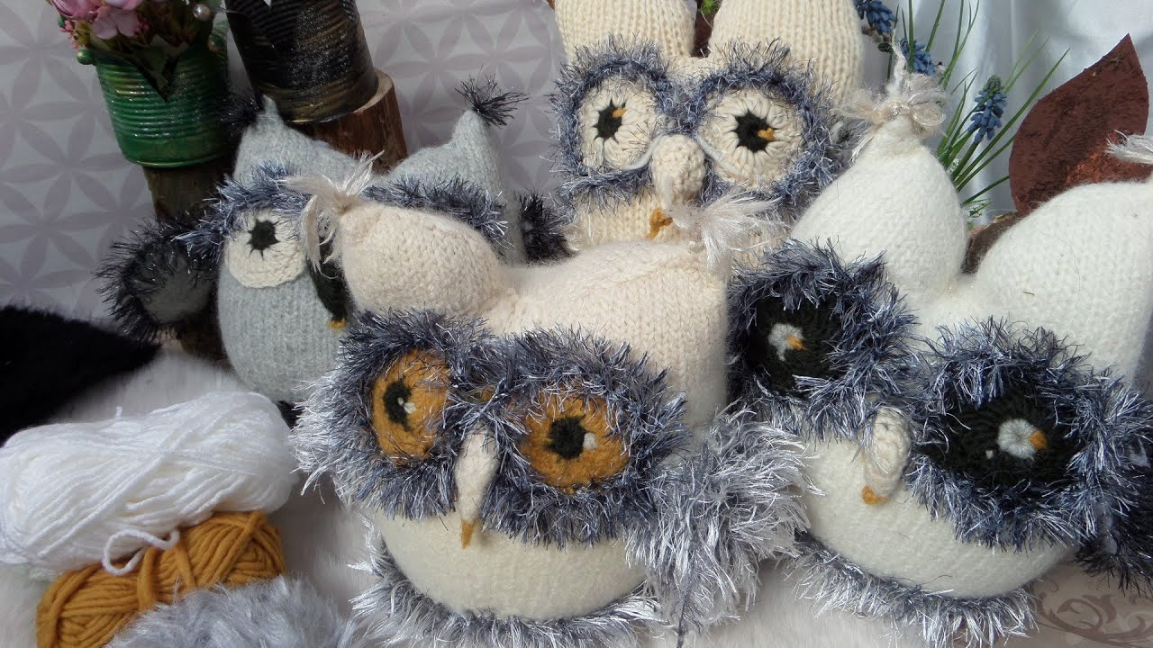 DIY/ meine süßen DEKO & Schmuse- Schnee EULEN selber machen LEICHT 