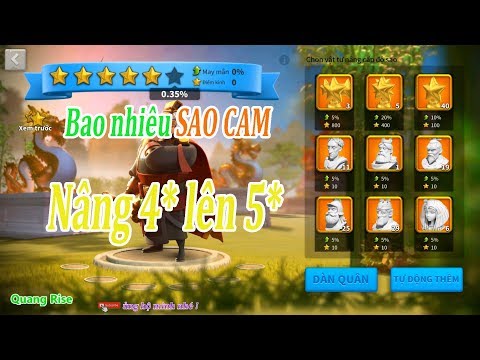 Video Rise of Kingdoms - Nâng tướng CAM 4* lên 5* tốn bao... - youtube