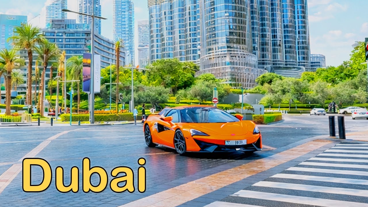 Downtown Dubai 4K Walking Tour Around Burj Khalifa | Relaxing Day Walk