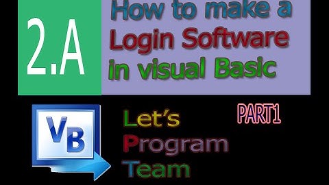 How to make a login program in vb (Visual Basic)(Basic Tutorial/Voice)