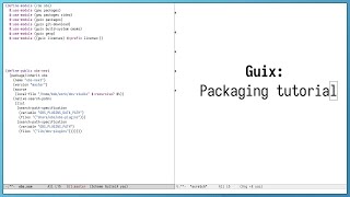 Guix: Packaging tutorial