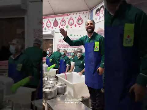 چای خانه امام رضا علیه السلام در شب ولادت آن حضرت