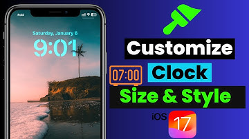 How To Customize & Change Lock Screen Clock on iPhone iOS 17 | Change iPhone Clock Style & Size