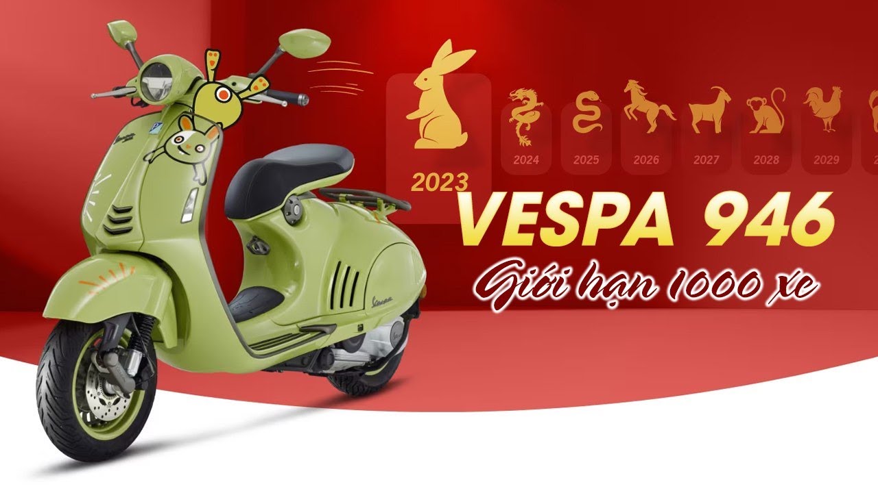 Siêu phẩm Vespa 946 lướt rao bán giá gần 300 triệu