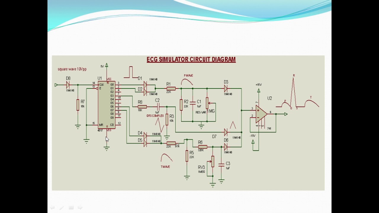 ECG simulator Circuit - YouTube