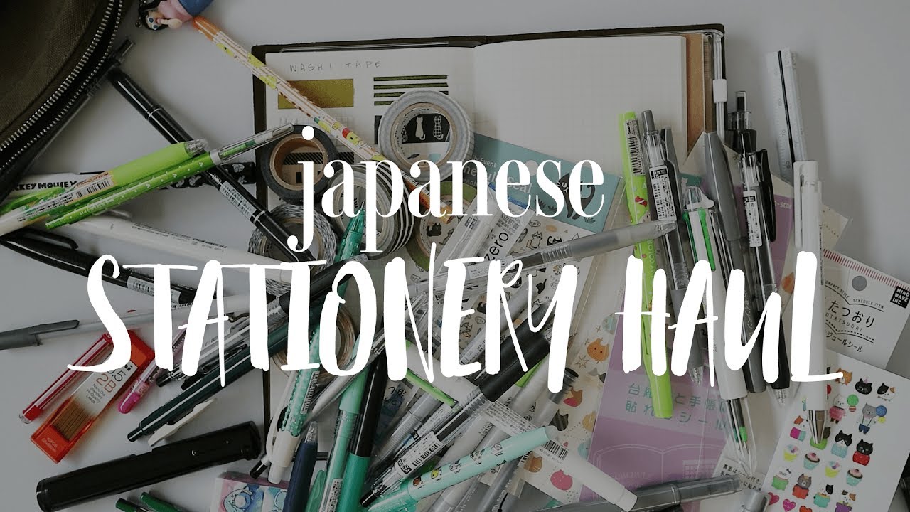 JAPANESE STATIONERY HAUL YouTube