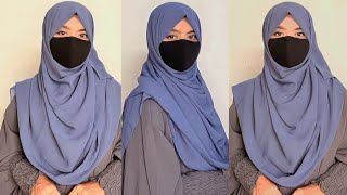 Simple School Hijab Tutorial With Mask Full Coverage Hijab Styles For School College Girls