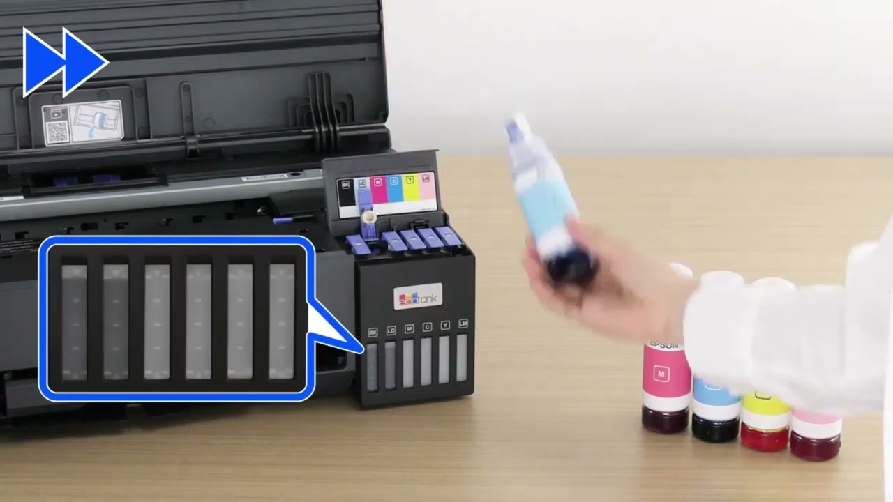 របៀបតំឡើង Epson EcoTank L8050 L18050 - Setting Up a Printer