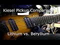 Kiesel Pickups Comparison: Lithium vs. Beryllium