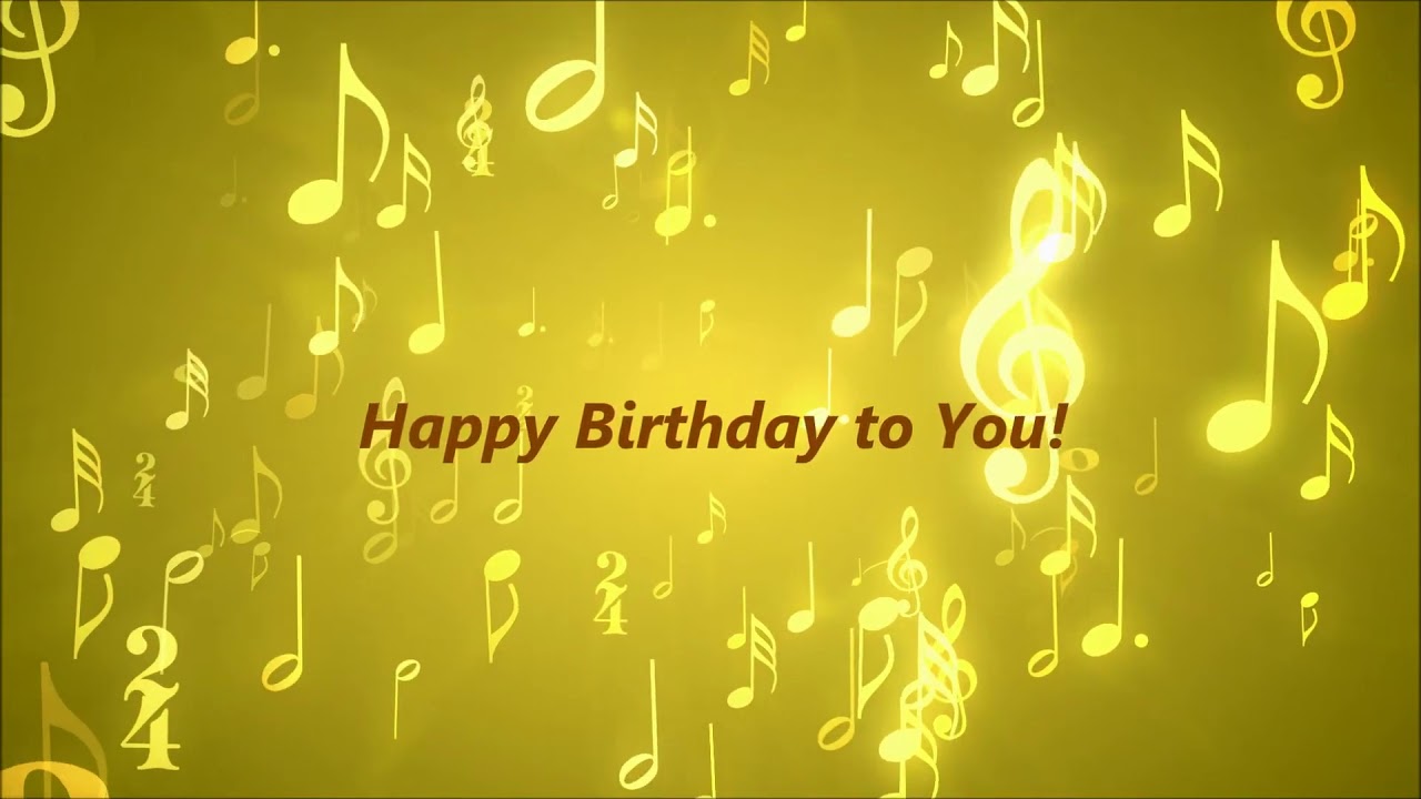 New Happy Birthday Song Musical Notes YouTube