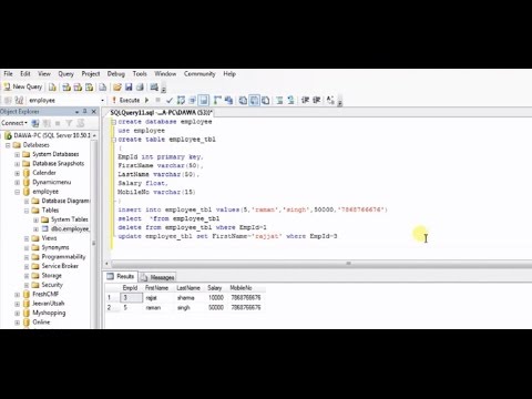 Video: Hoe wysig ek 'n datatabel in SQL Server Management Studio?