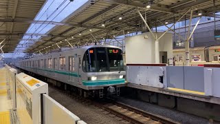 東京メトロ9000系9121F(東芝IGBT)各停 日吉行き 新丸子駅到着・発車