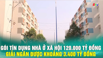 Gói tín dụng nhà ở xã hội 120.000 tỷ đồng giải ngân được khoảng 3.400 tỷ đồng