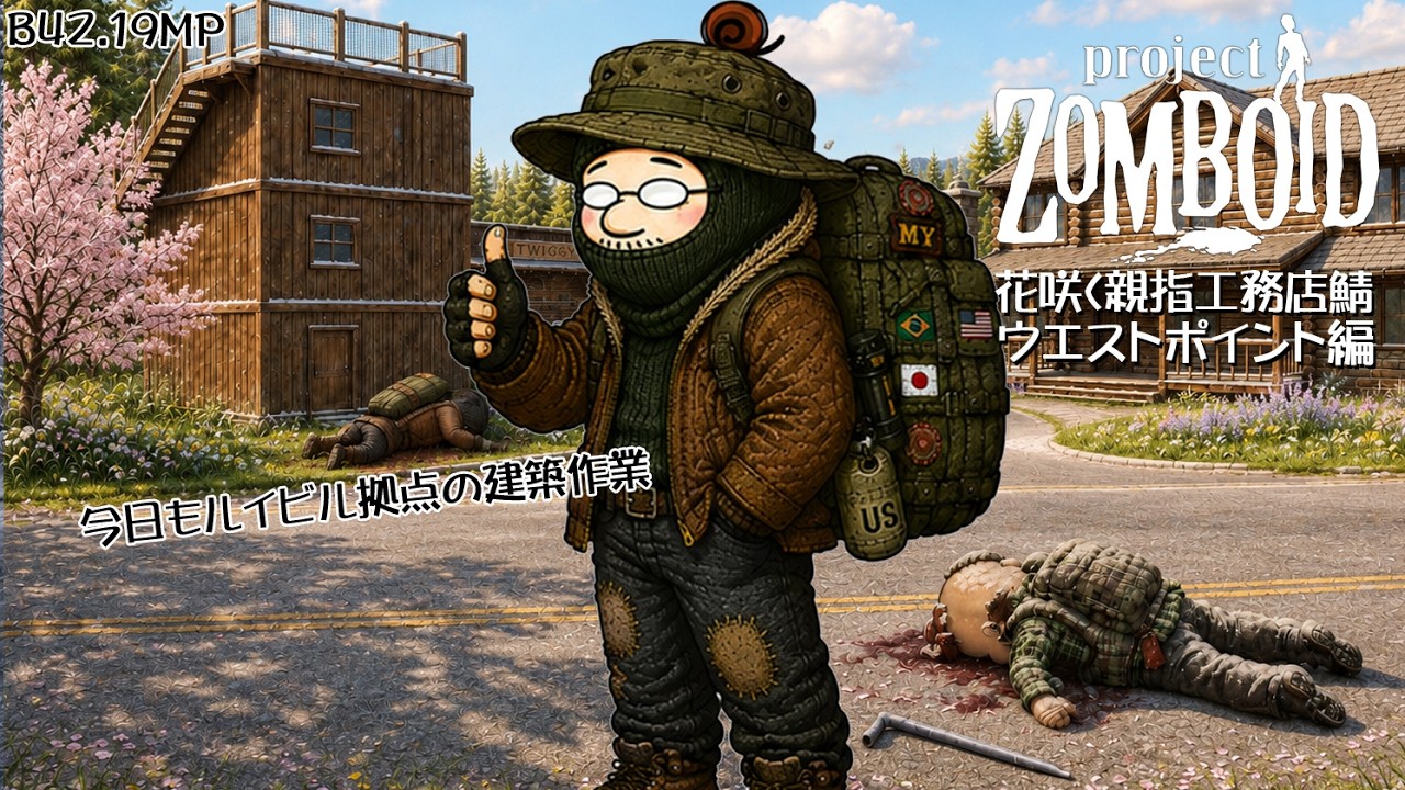Project Zomboid】#66 ルイビルさらに北上する（ヒント軽めで）【自