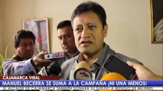 ¡Ni una menos! Alcalde de Cajamarca se suma a campaña