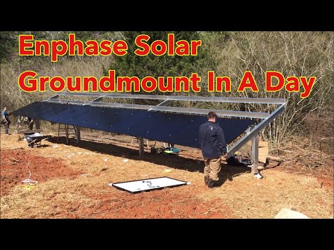 Enphase Grid tied solar ground mount w/Engineer775