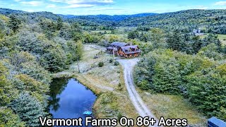Vermont Cabins On 86 Acres | New England Farms | VT Real Estate Log Cabins | Hanover Wealth