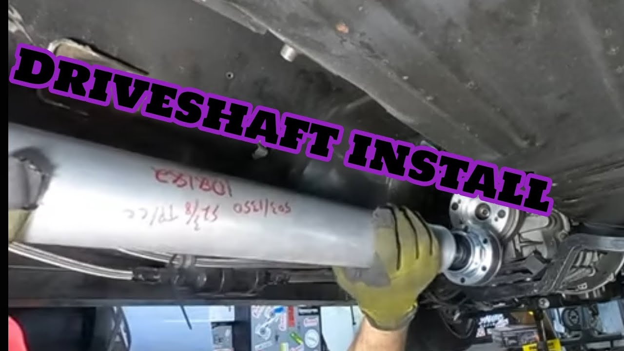 Driveshaft Install YouTube