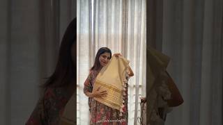 Simple temple wedding outfit details || ParvathynNandu