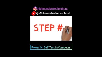 Power On Self Test POST in Computer #shorts #abhinandantechnohost