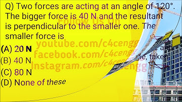 Engineering Mechanics part 1| Objectives | Mcqs | C4CE : Civil Engineering Tutorials