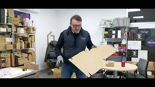 Caja de Cartón Automontable 25x25x5 ⓿ TOP 1️⃣ CAJAS para TIENDAS ONLINE