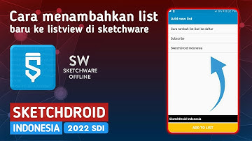 Cara menambahkan daftar baru dengan edittext ke listview di Sketchware || SketchDroid Indonesia