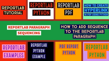 REPORTLAB|REPORTLAB PYTHON TUTORIAL|How To Add Sequence In Reportlab Paragraph |PART:24
