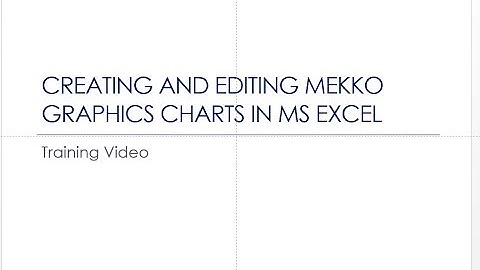 Using Excel with Mekko Graphics