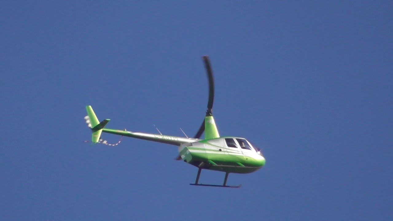 G ROYM Robinson R44 helicopter departs Cambridge UK 26nov2020 151pm to ...