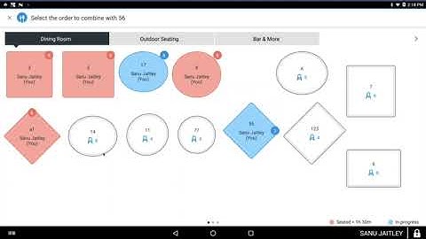 Blueline Point - Clover Dining - Table management POS functions and setup