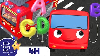 ABC Bus Go Round And Round | FOUR HOURS of Little Baby Bum Nursery Rhymes and Songs