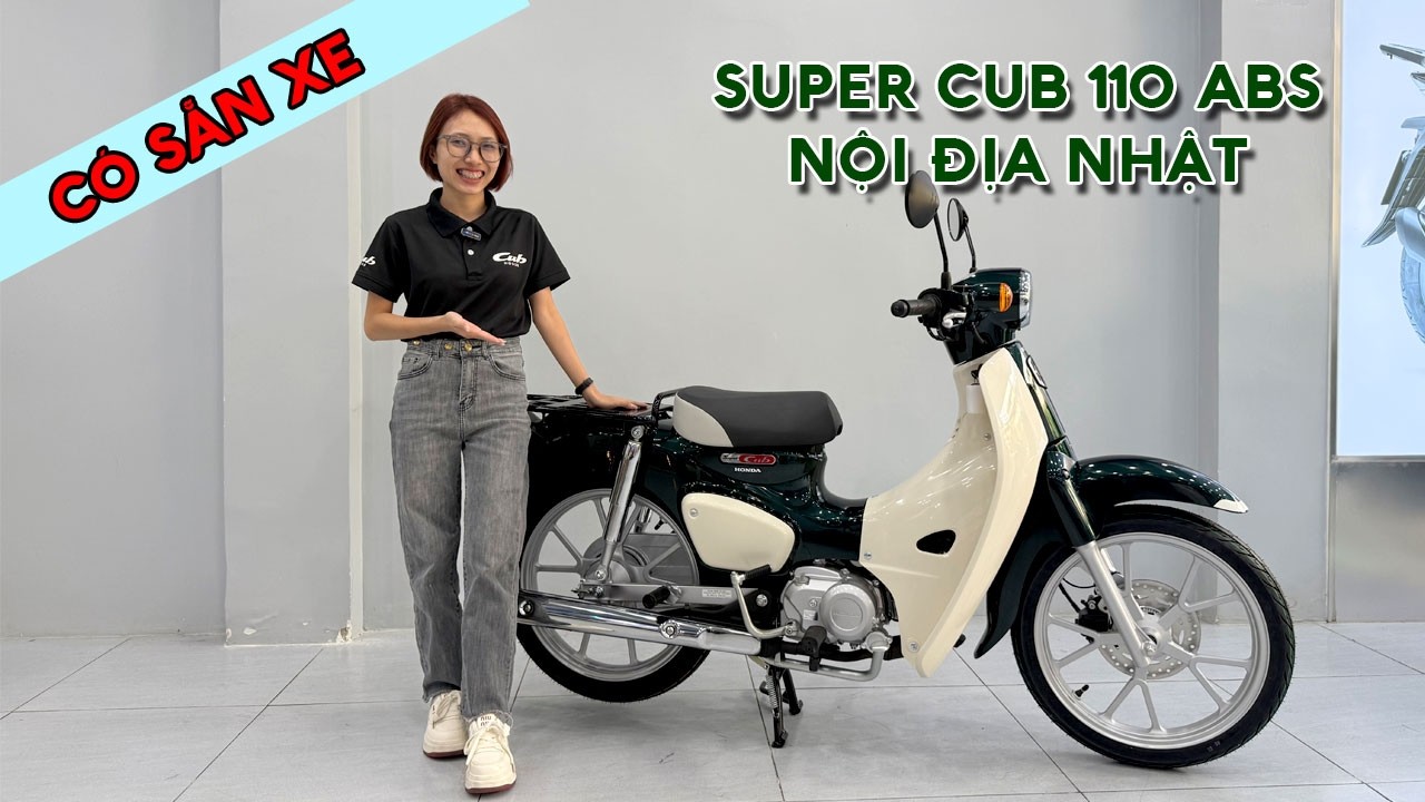 Super Cub 110 ABS Nhập Nhật có sẵn xe