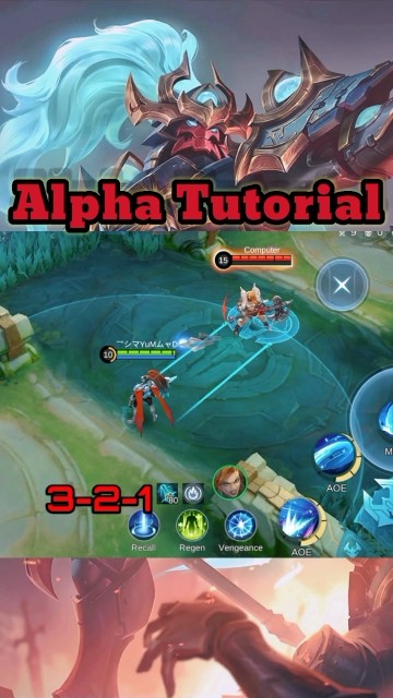 Alpha Tutorial Guide 🔧 | #mlbb #mlbbshorts #mobilelegends #alphamlbb # ...
