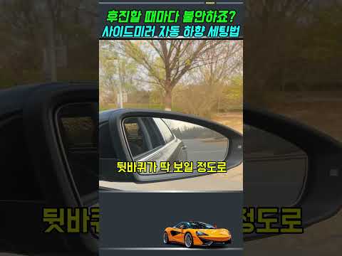 후진할 때마다 불안하죠? 사이드미러 자동 하향 세팅법 thumbnail
