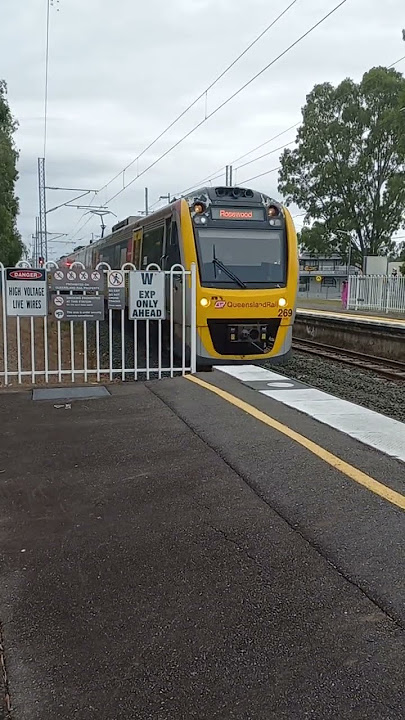 SMU 269 Arriving At Rosewood Station Platform 1 From Ipswich Station Platform 2 #train #shorts #qld