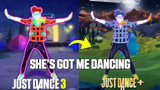 JUST DANCE COMPARISON - SHE'S GOT ME DANCING | JD3 x JD+