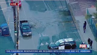 Water Main Break Causes Sinkhole In Midway District