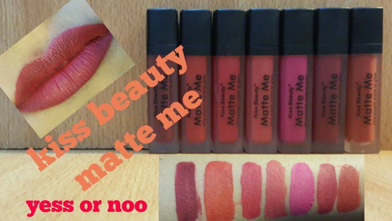 how to apply matte lipsticks//kiss beauty matte lipsticks//pakistani products//urdu/hindi