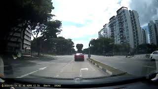 SJN1155M running a red light at high speed