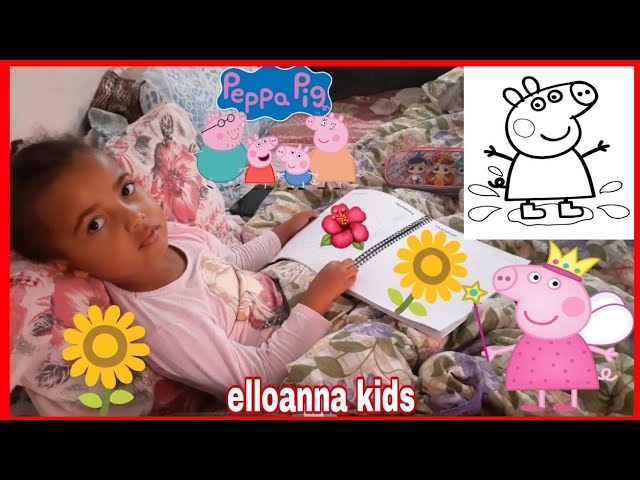60 Folhas Desenho Pra Colorir Pintar Para Meninas Peppa Pig + Bonecas LOL
