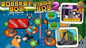 Robbery Bob - Prison vs Robbery Bob 2 Gameplay Walkthrough Ep 21