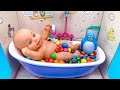 Satisfying Video | Relax Candy Mixing in Shower Bathtub with Surprise Skittles Slime Bottle ASMR