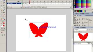 How to Make a butterfly in Macromedia flash 8 .