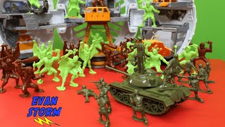 Plastic Army Men VS Alien Warriors Tim Mee Toy Father and Son Unboxing and Play