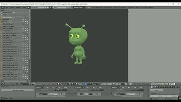 Blender BGE Alien Idle Cycle Test