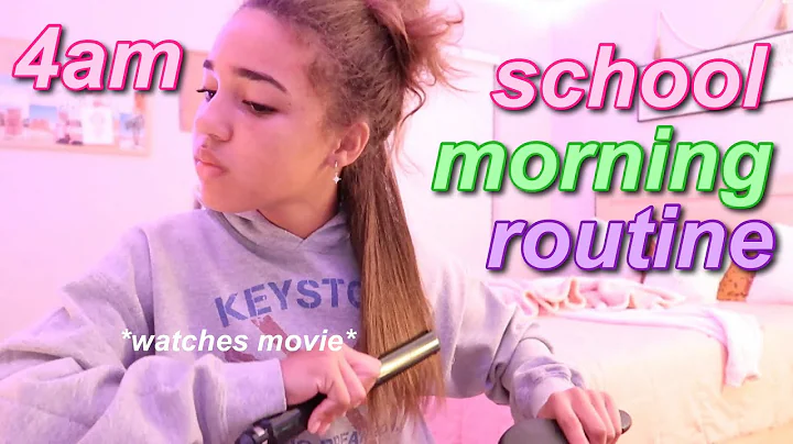 4am realistic school  MORNING routine